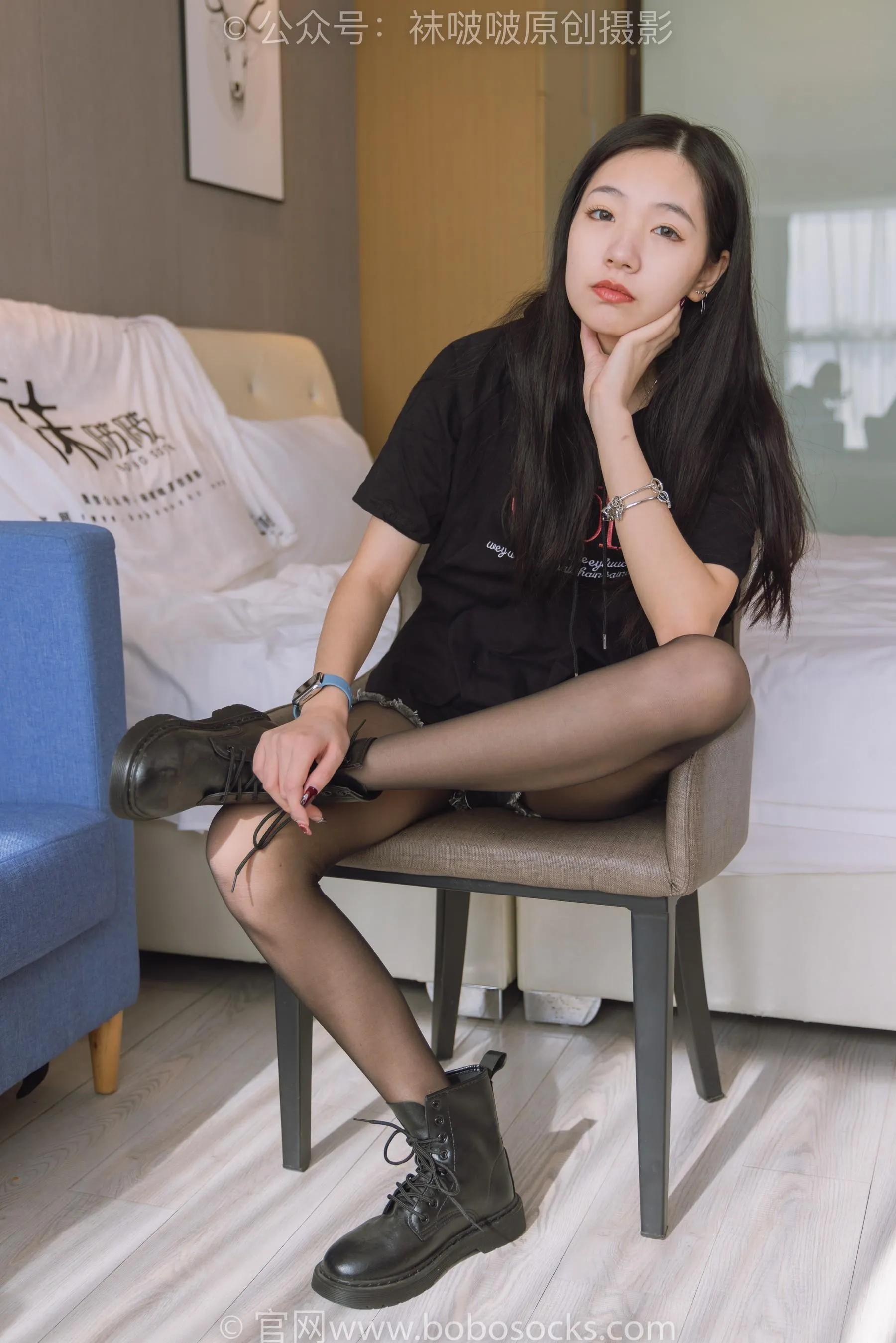 [BoBoSocks袜啵啵]NO.203 三双靴子、黑丝、网袜[23] [54P]插图3